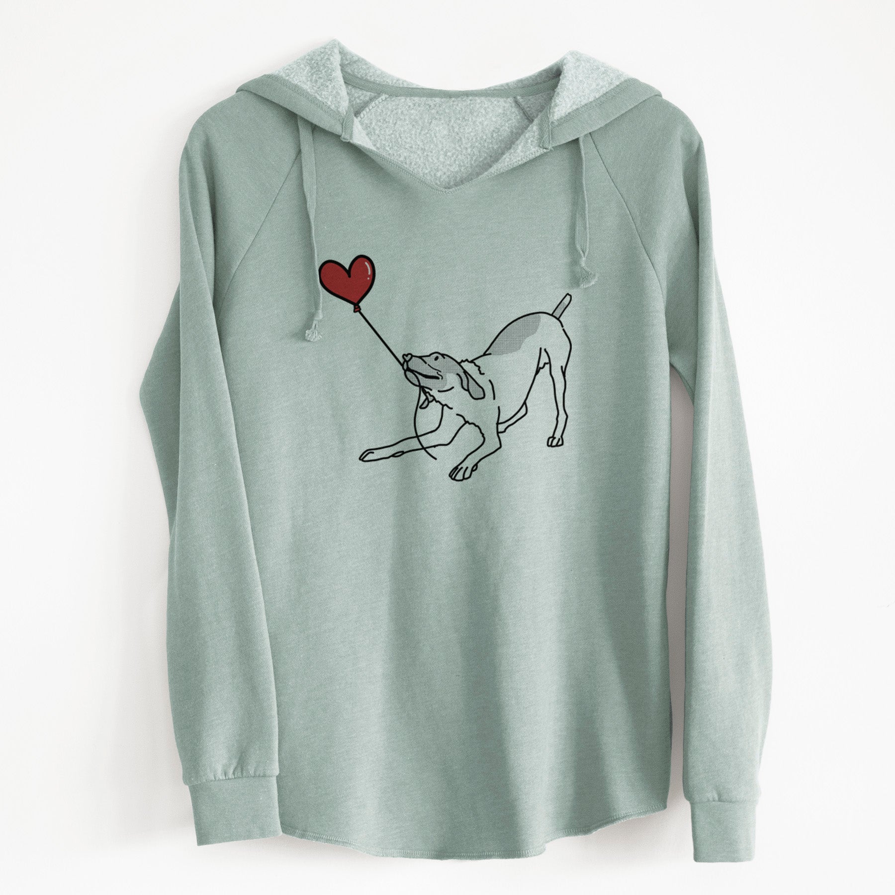 German Shorthaired Pointer Heart String - Cali Wave Hooded Sweatshirt