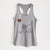 Giant Schnauzer Heart String - Women's Racerback Tanktop