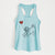 Goldendoodle Heart String - Women's Racerback Tanktop