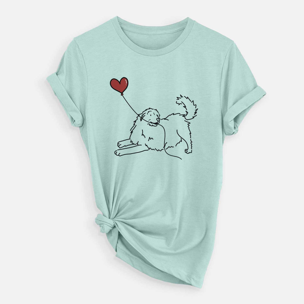 Great Pyrenees Heart String - Unisex Crewneck