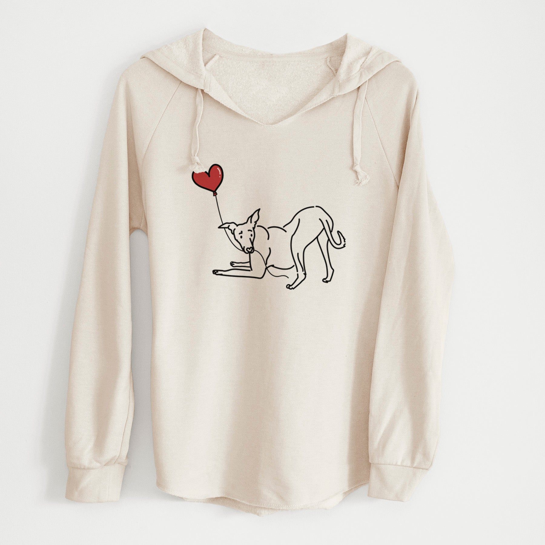 Greyhound Heart String - Cali Wave Hooded Sweatshirt