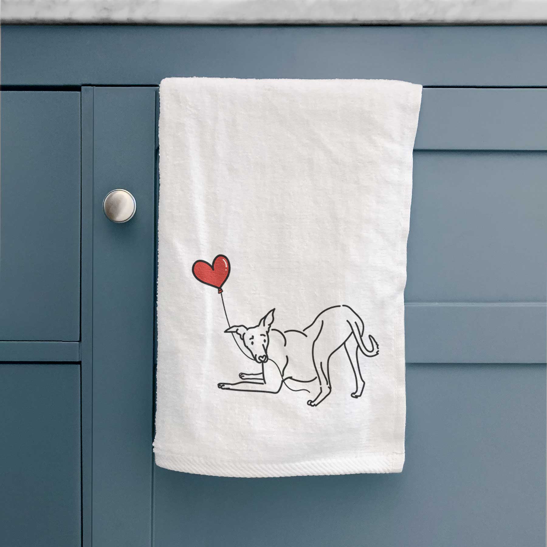 Greyhound Heart String -  Decorative Hand Towel