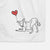 Greyhound Heart String -  Decorative Hand Towel