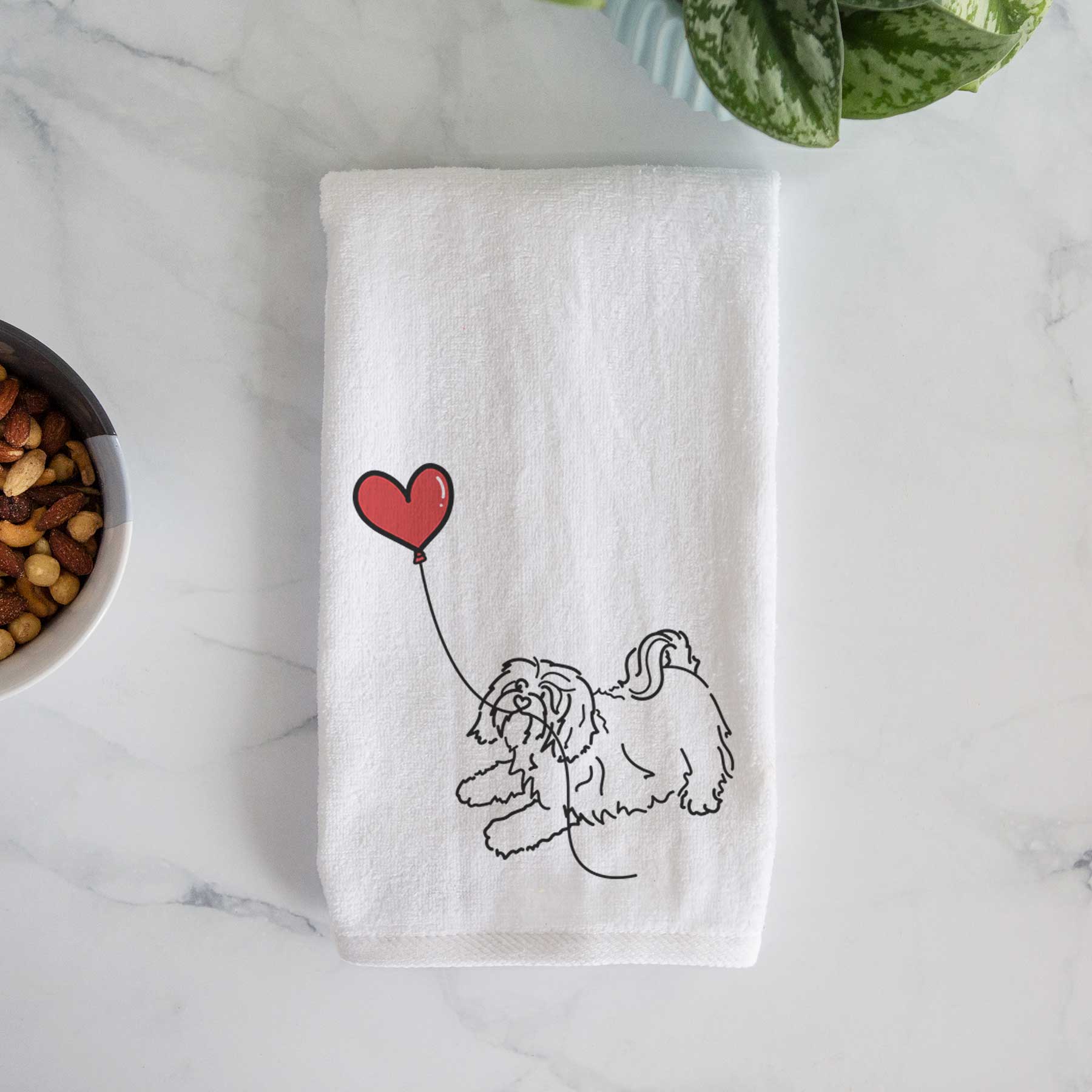 Havanese Heart String -  Decorative Hand Towel