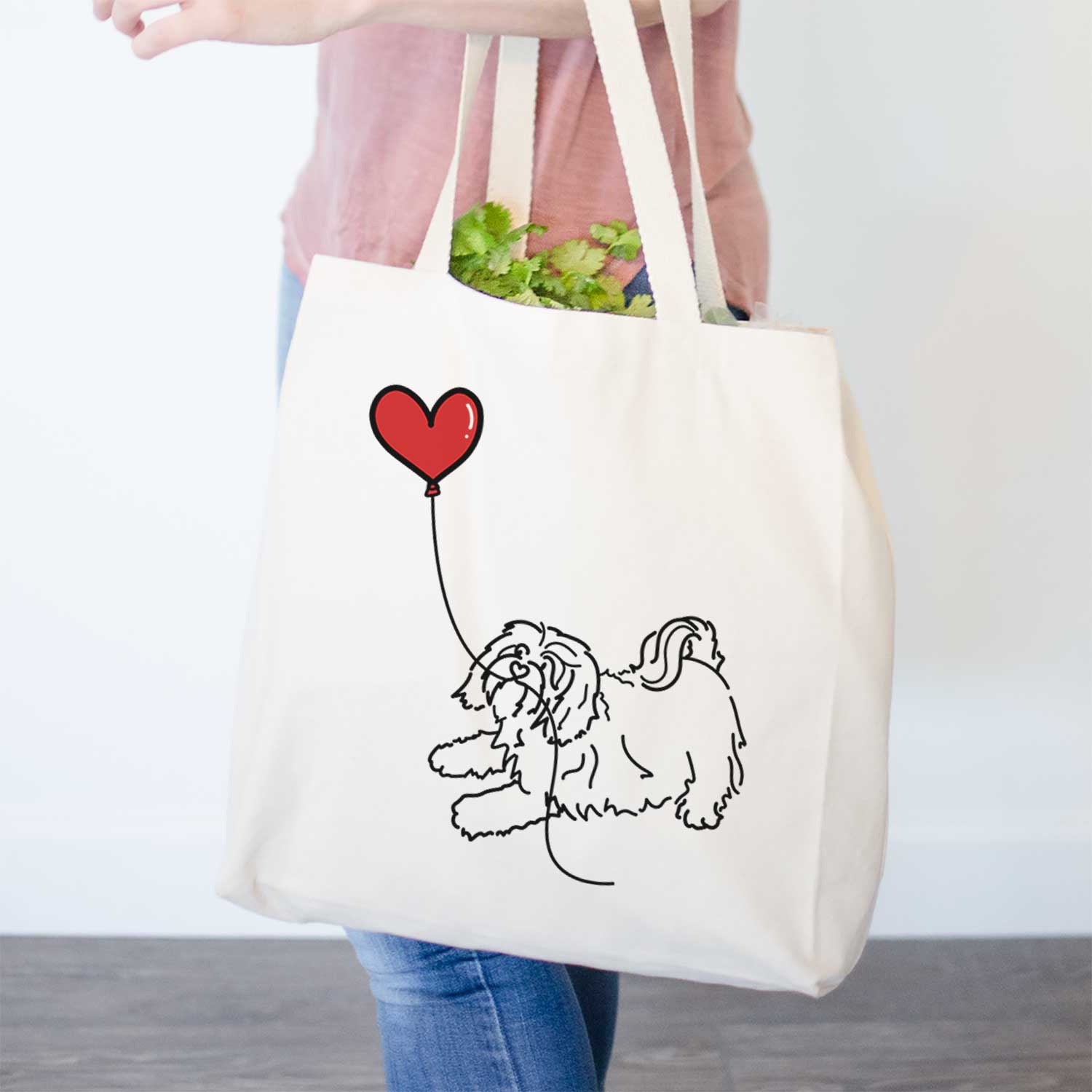 Havanese Heart String- Tote Bag