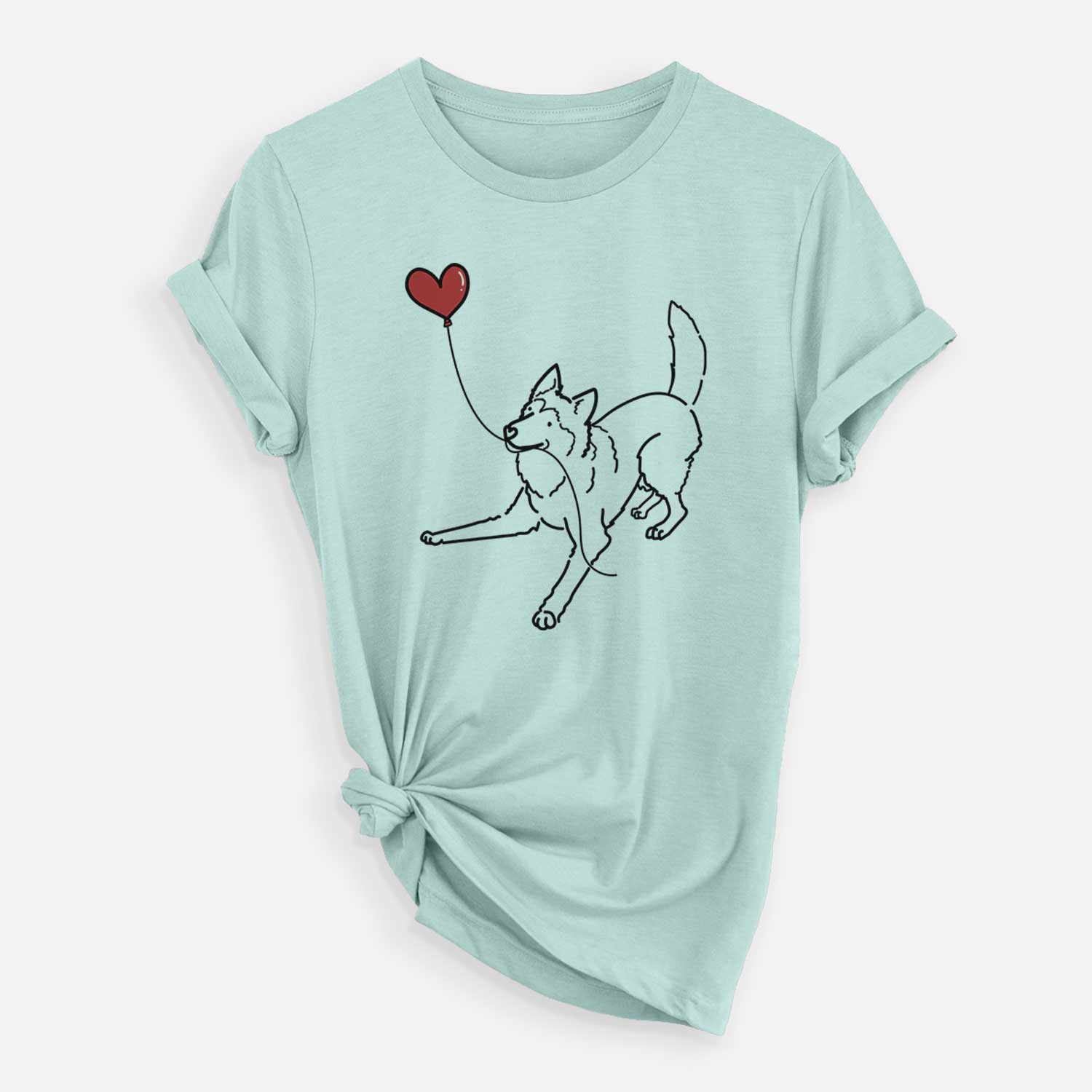 Siberian Husky Heart String - Unisex Crewneck