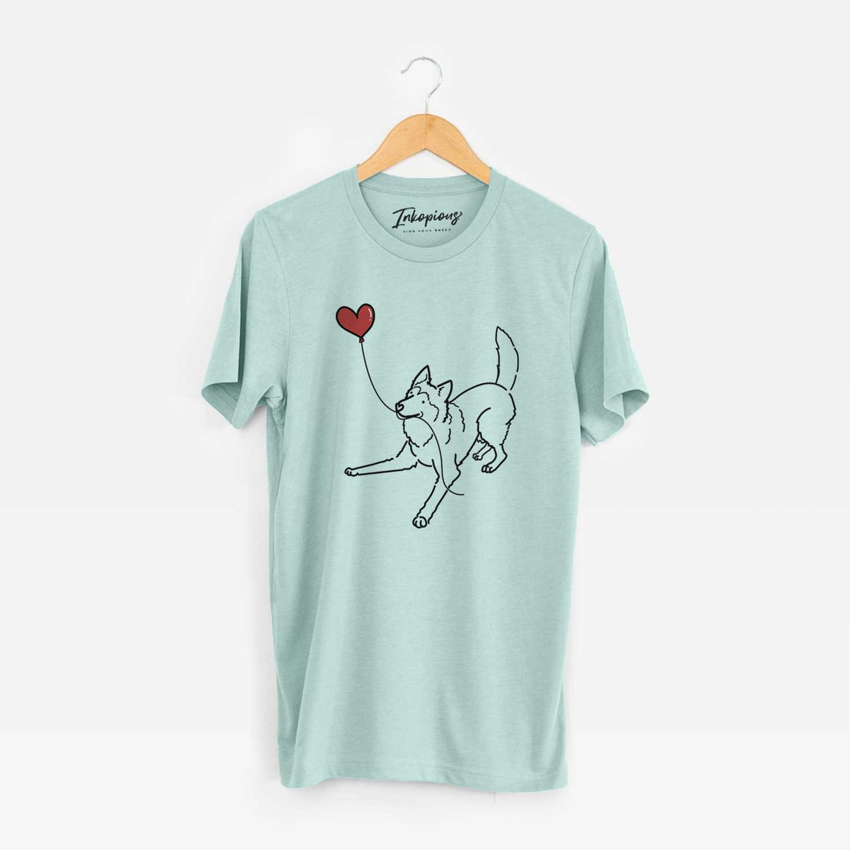 Siberian Husky Heart String - Unisex Crewneck