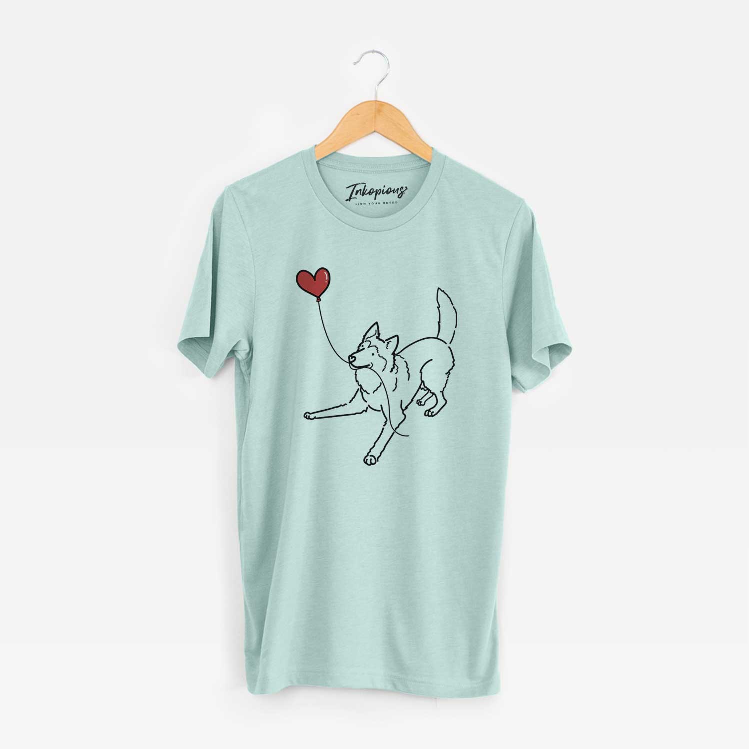 Siberian Husky Heart String - Unisex Crewneck