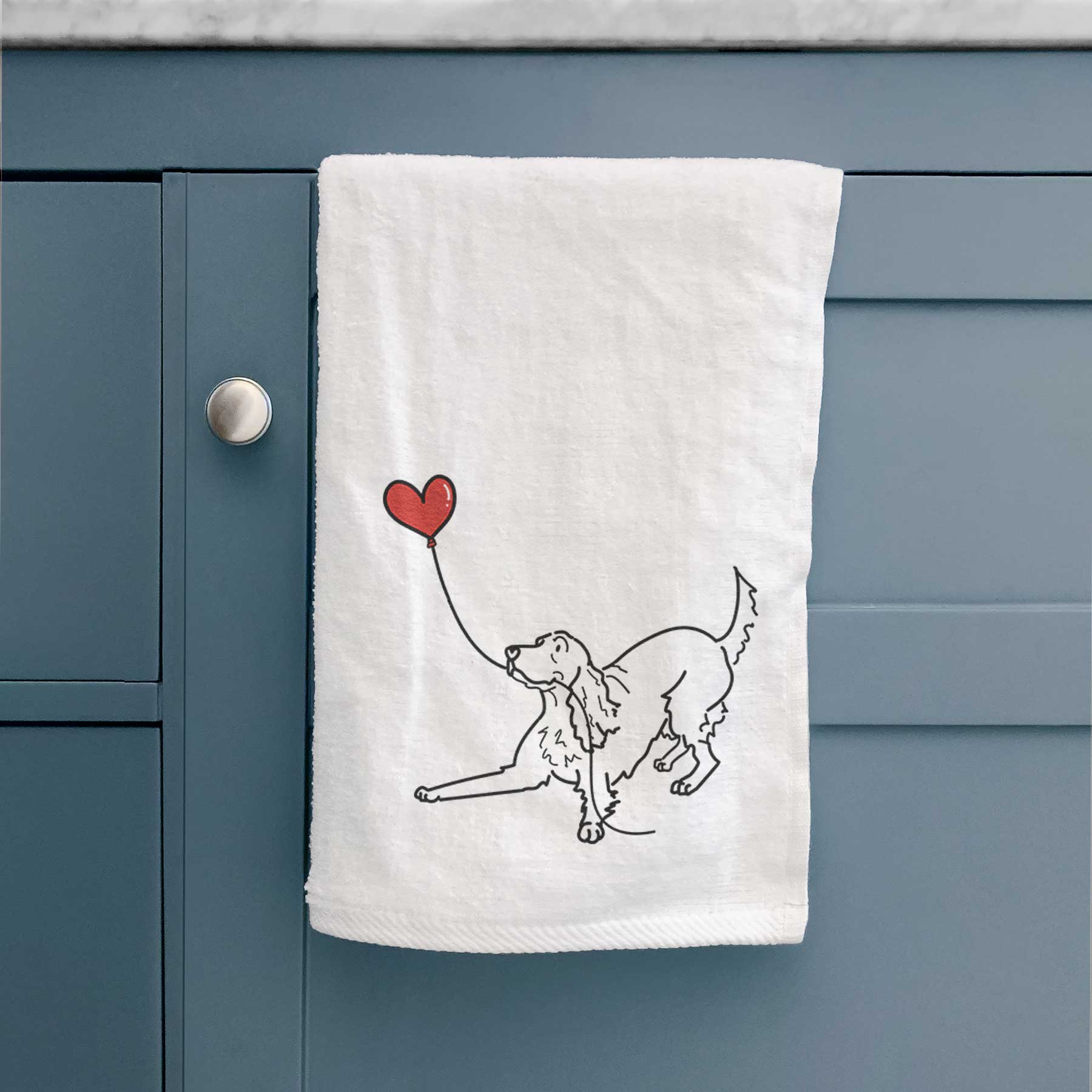 Irish Setter Heart String -  Decorative Hand Towel