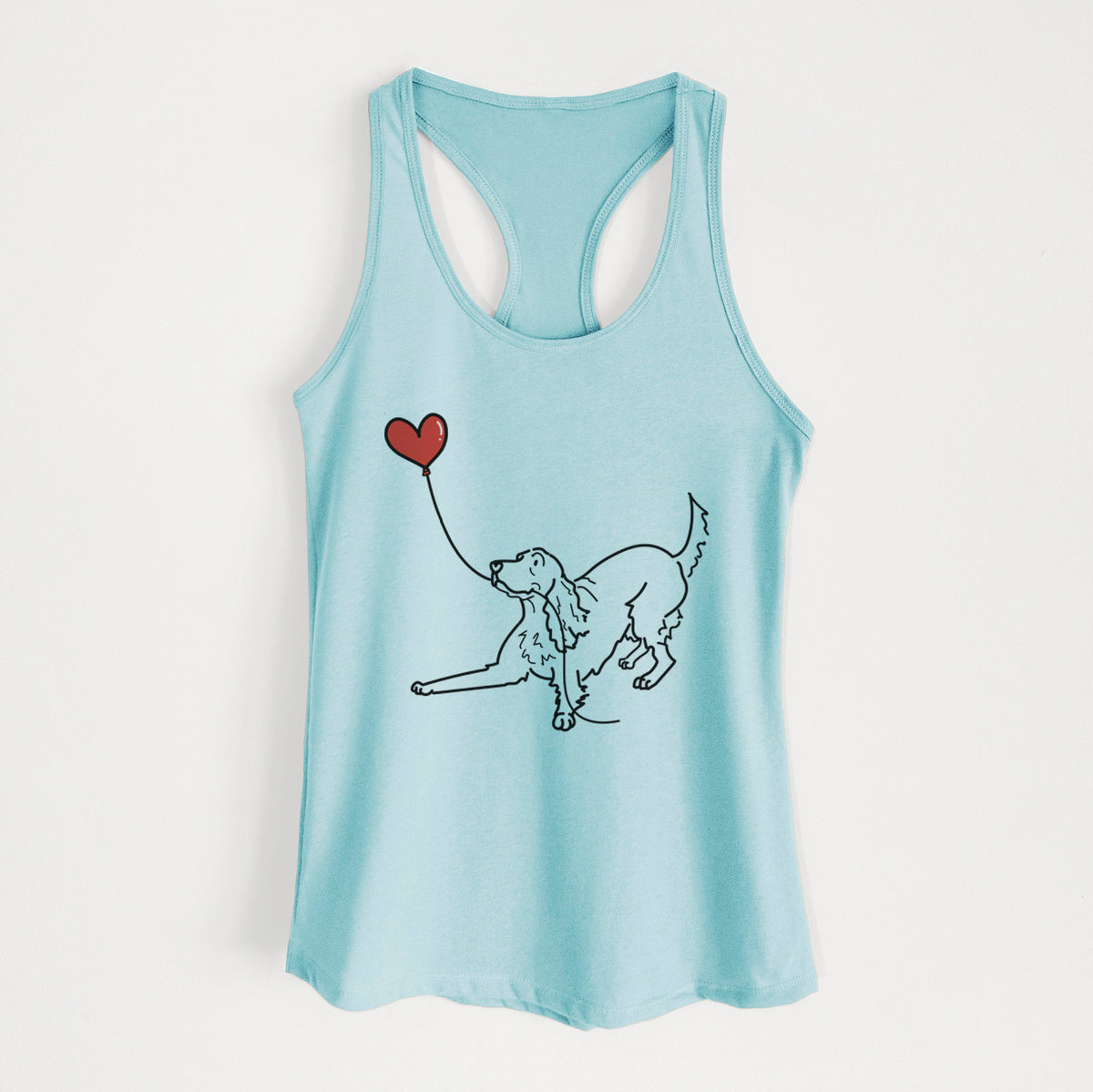 Irish Setter Heart String - Women's Racerback Tanktop