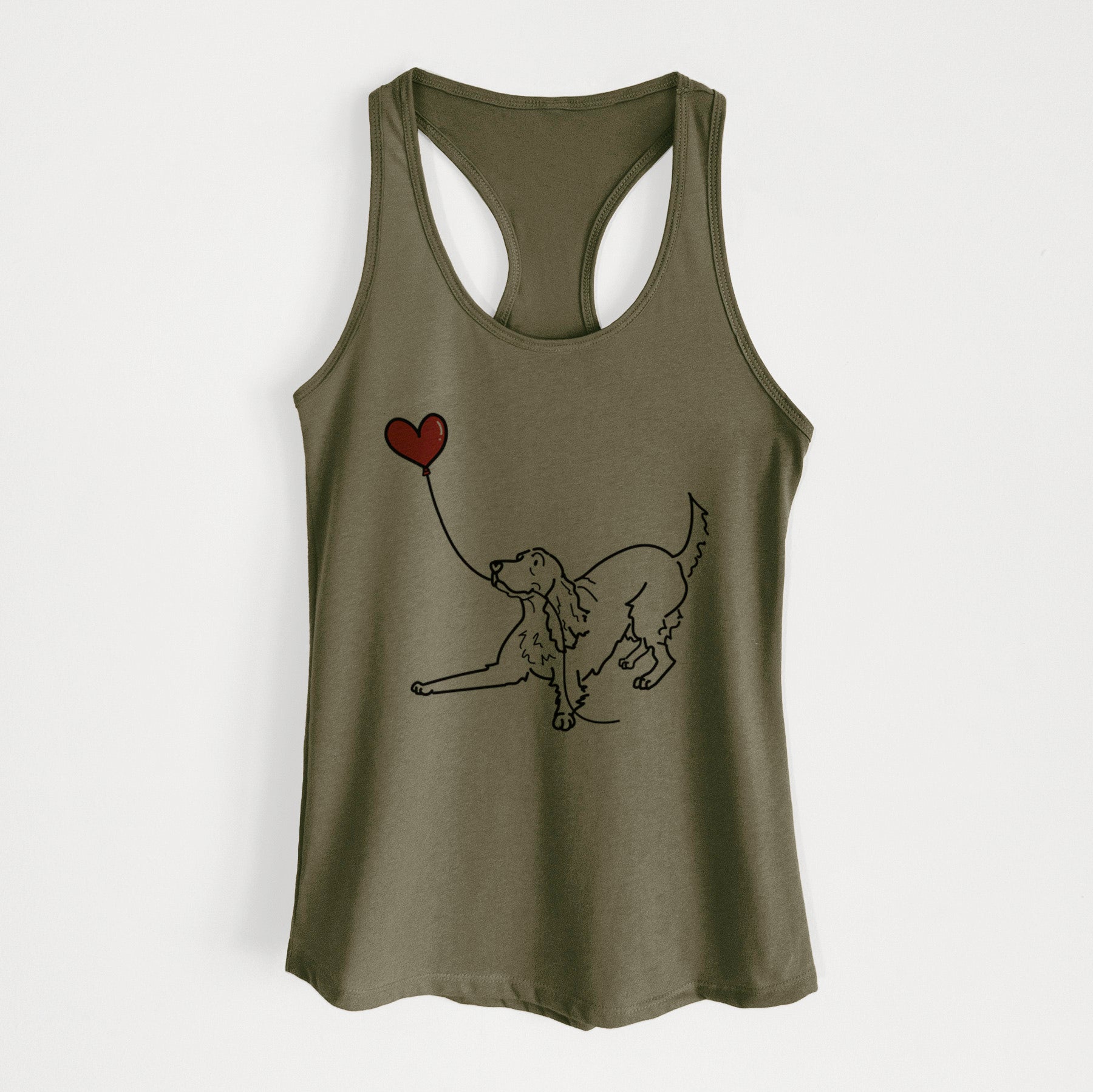 Irish Setter Heart String - Women's Racerback Tanktop