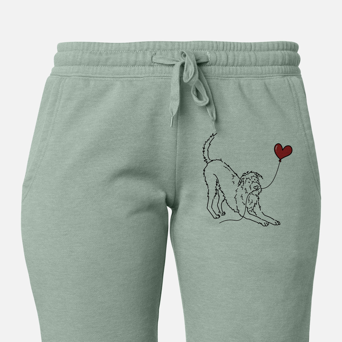 Irish Wolfhound Heart String - Women&#39;s Cali Wave Joggers