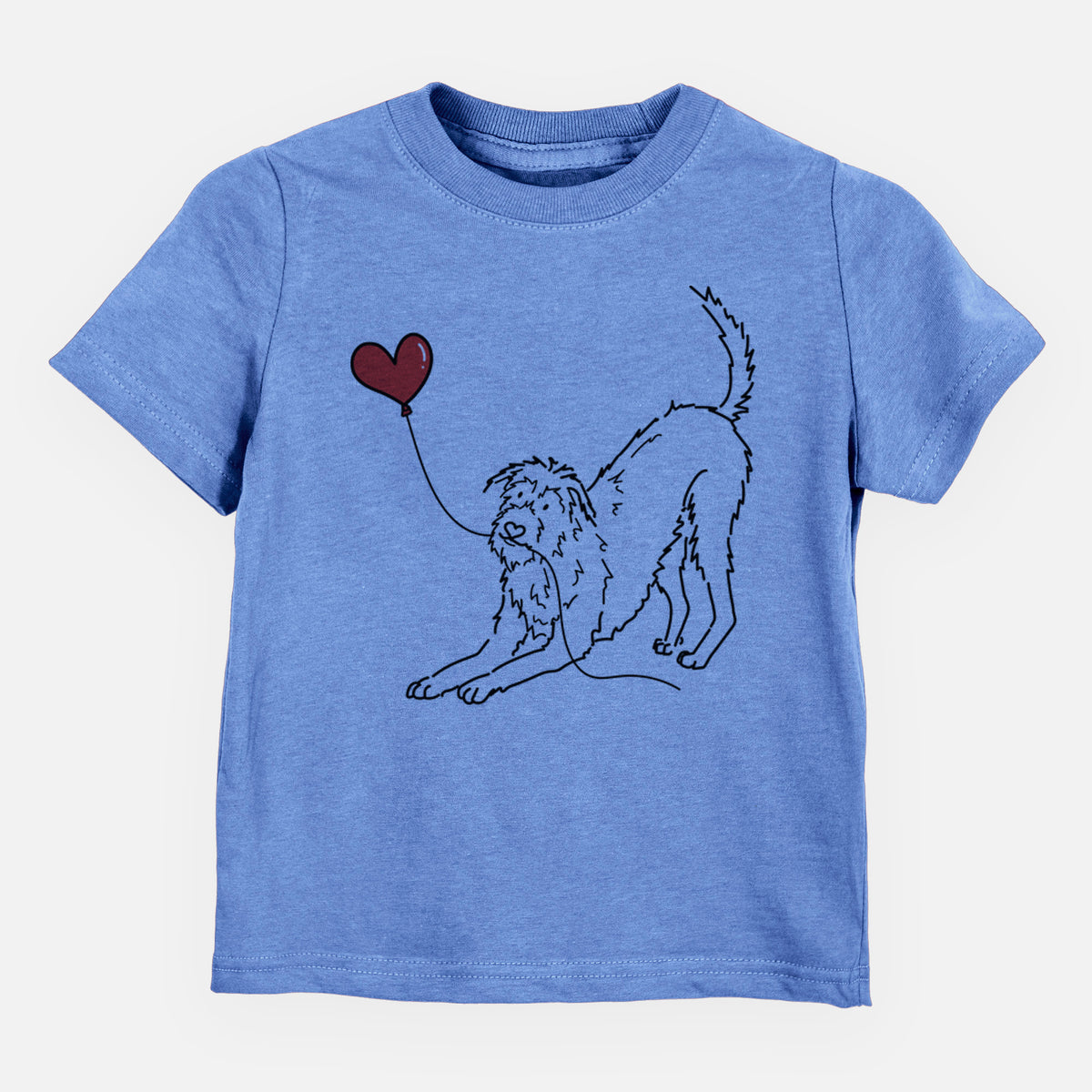 Irish Wolfhound Heart String - Kids/Youth/Toddler Shirt