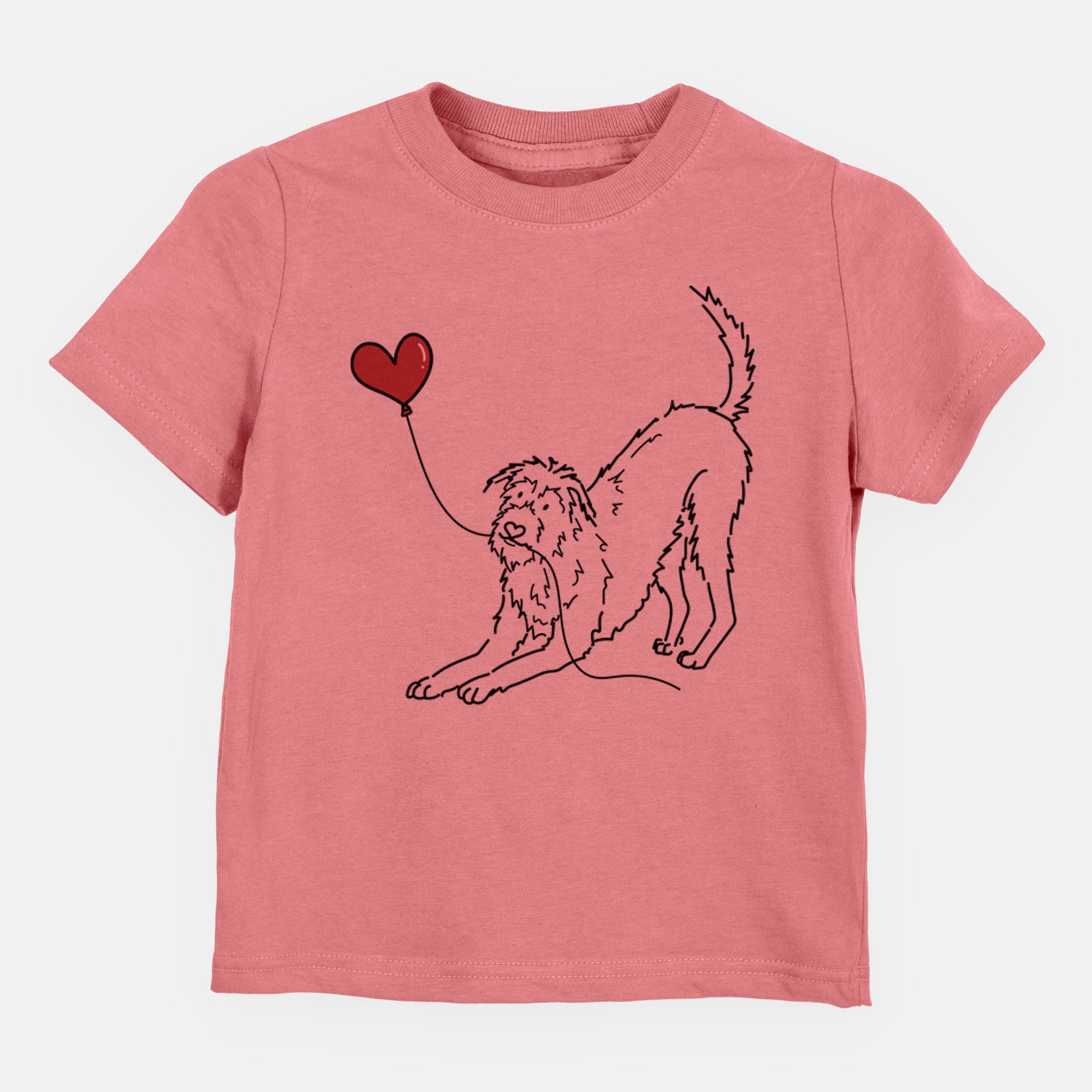 Irish Wolfhound Heart String - Kids/Youth/Toddler Shirt