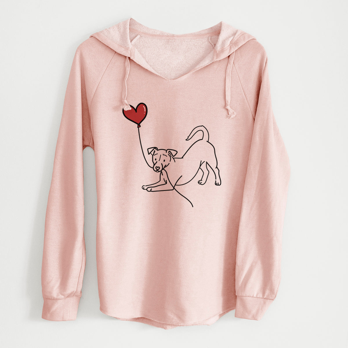 Jack Russell Terrier Heart String - Cali Wave Hooded Sweatshirt