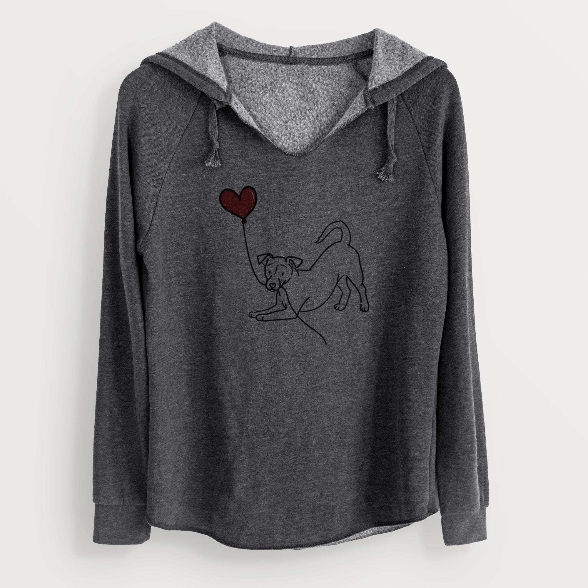 Jack Russell Terrier Heart String - Cali Wave Hooded Sweatshirt