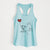 Jack Russell Terrier Heart String - Women's Racerback Tanktop