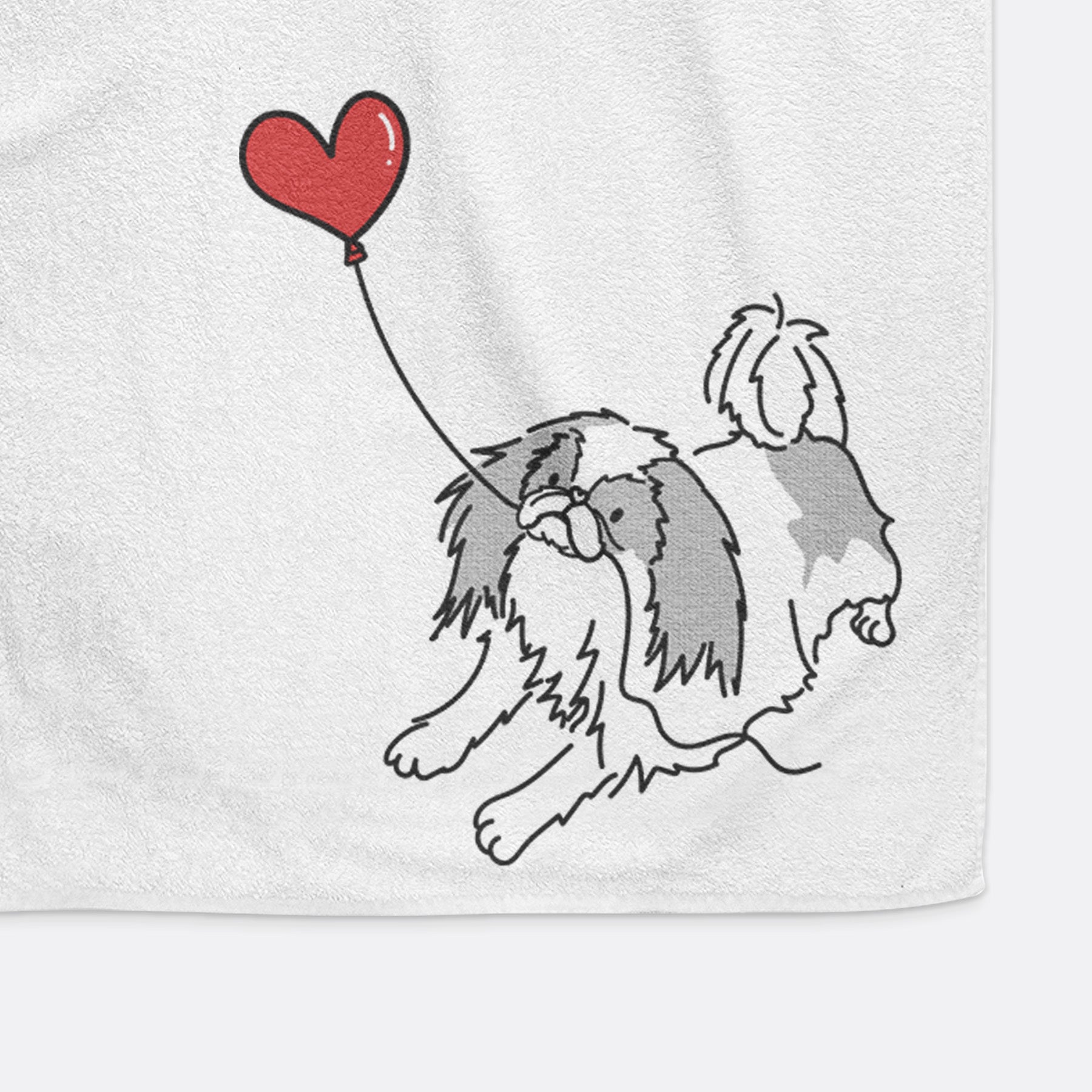 Japanese Chin Heart String -  Decorative Hand Towel