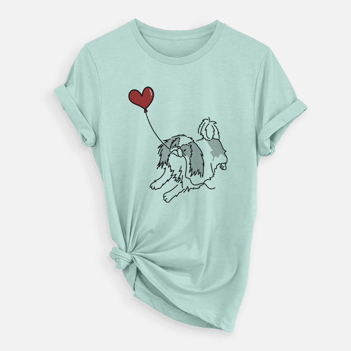 Japanese Chin Heart String - Unisex Crewneck