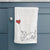 Long Haired Dachshund Heart String -  Decorative Hand Towel