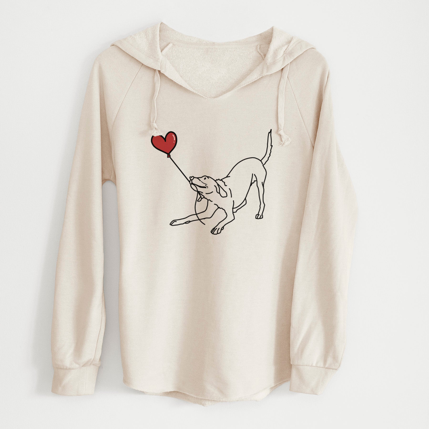 Labrador Retriever Heart String - Cali Wave Hooded Sweatshirt