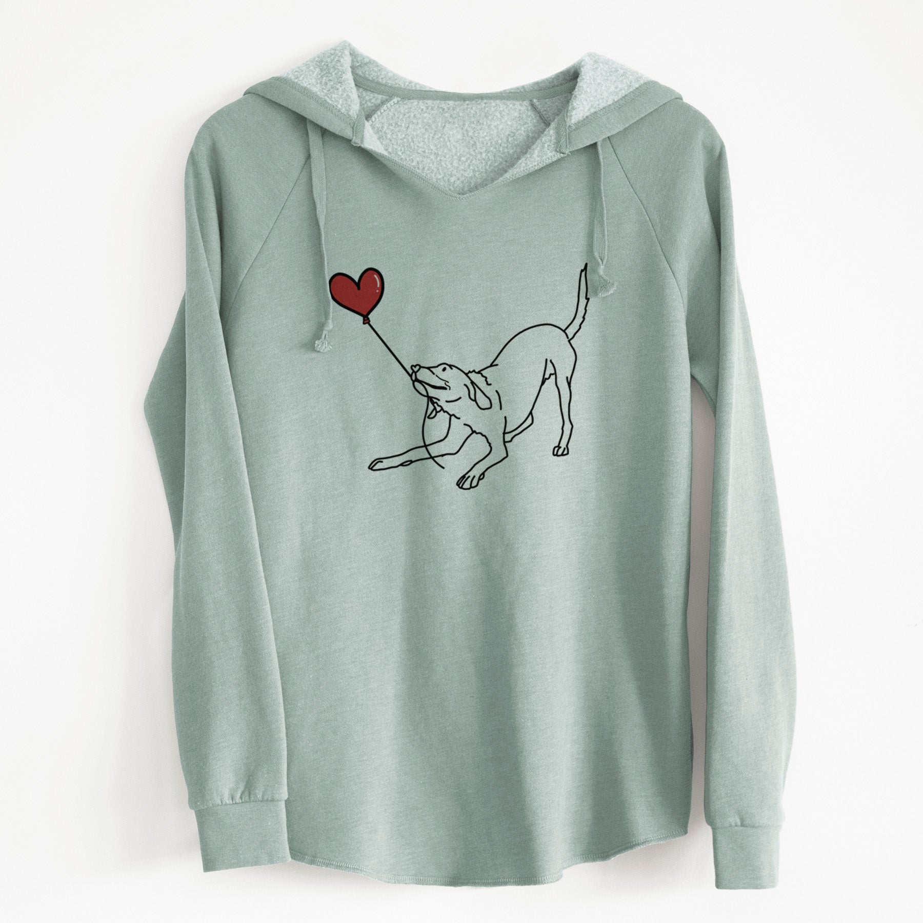 Labrador Retriever Heart String - Cali Wave Hooded Sweatshirt