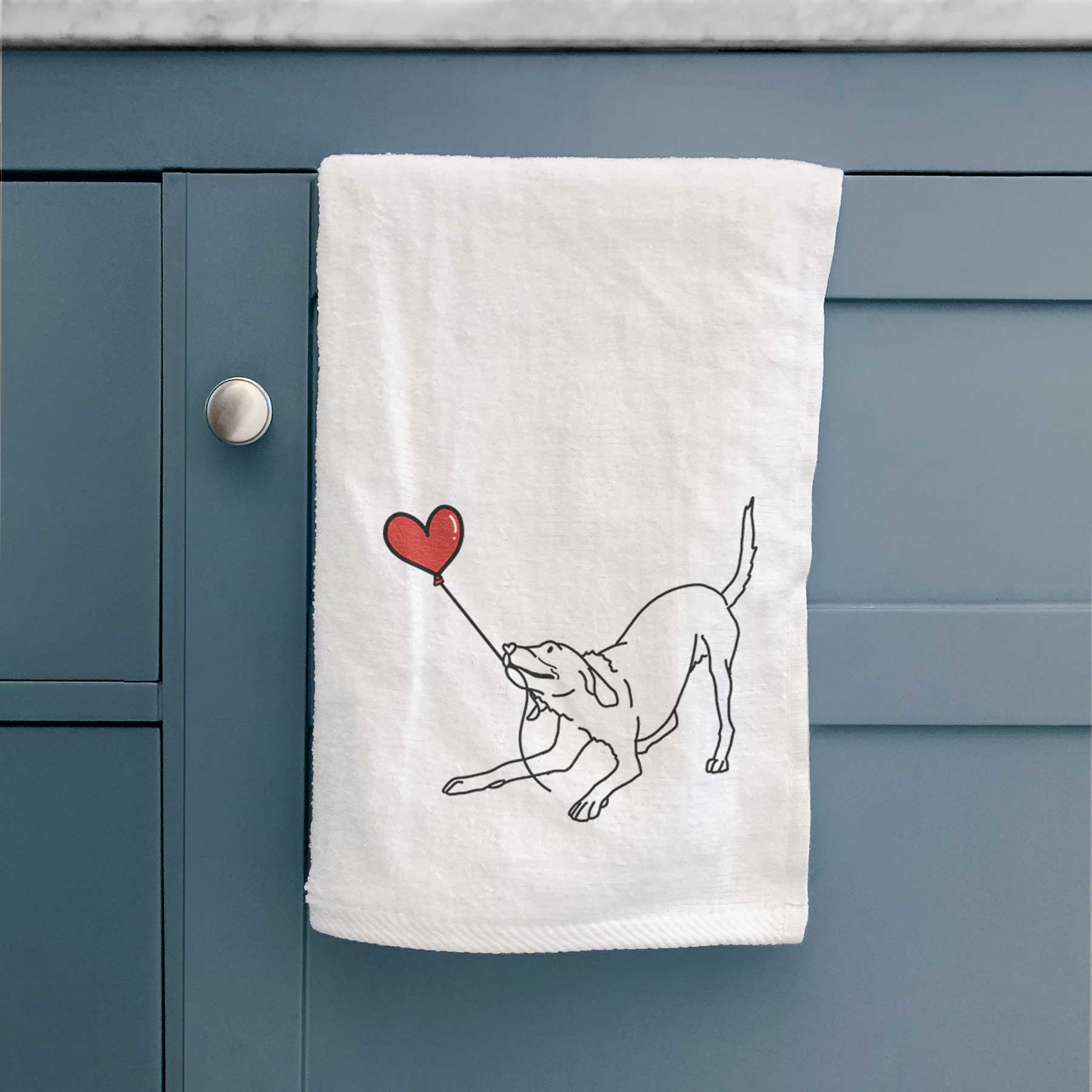 Labrador Retriever Heart String -  Decorative Hand Towel