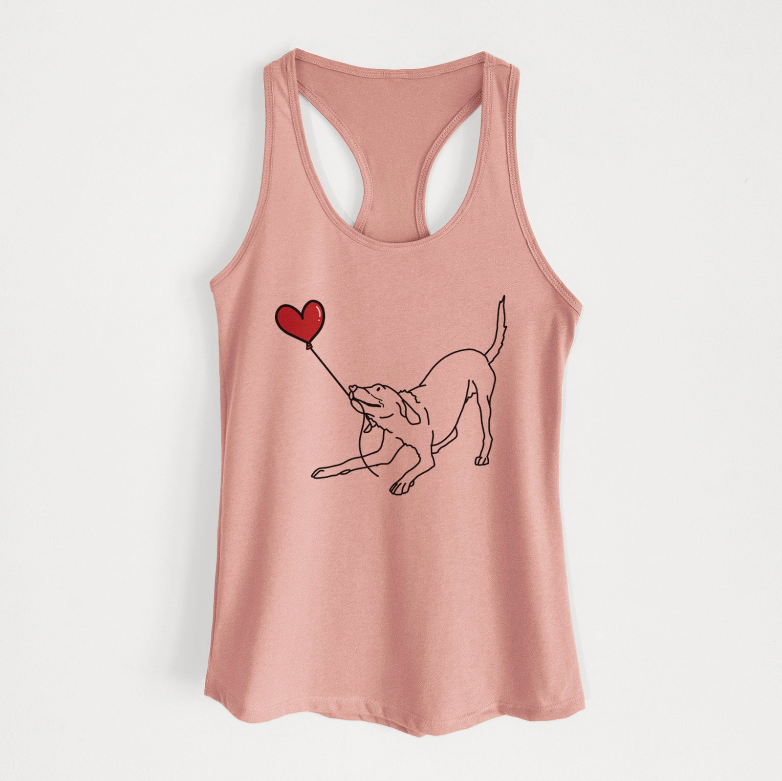 Labrador Retriever Heart String - Women's Racerback Tanktop