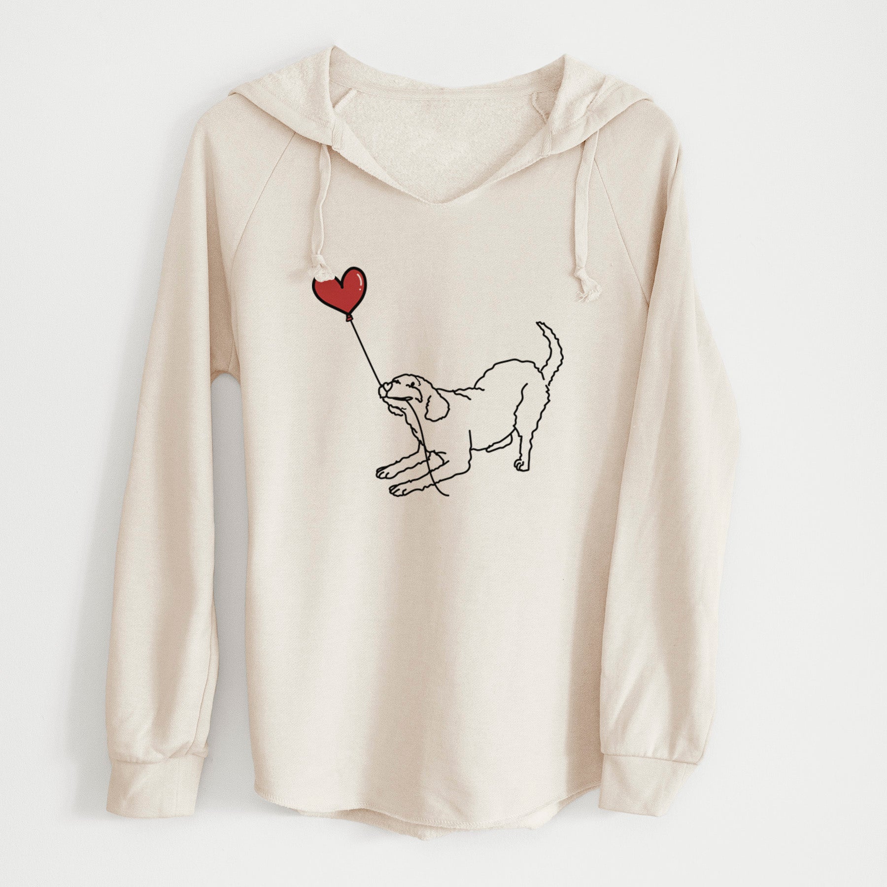 Labradoodle Heart String - Cali Wave Hooded Sweatshirt