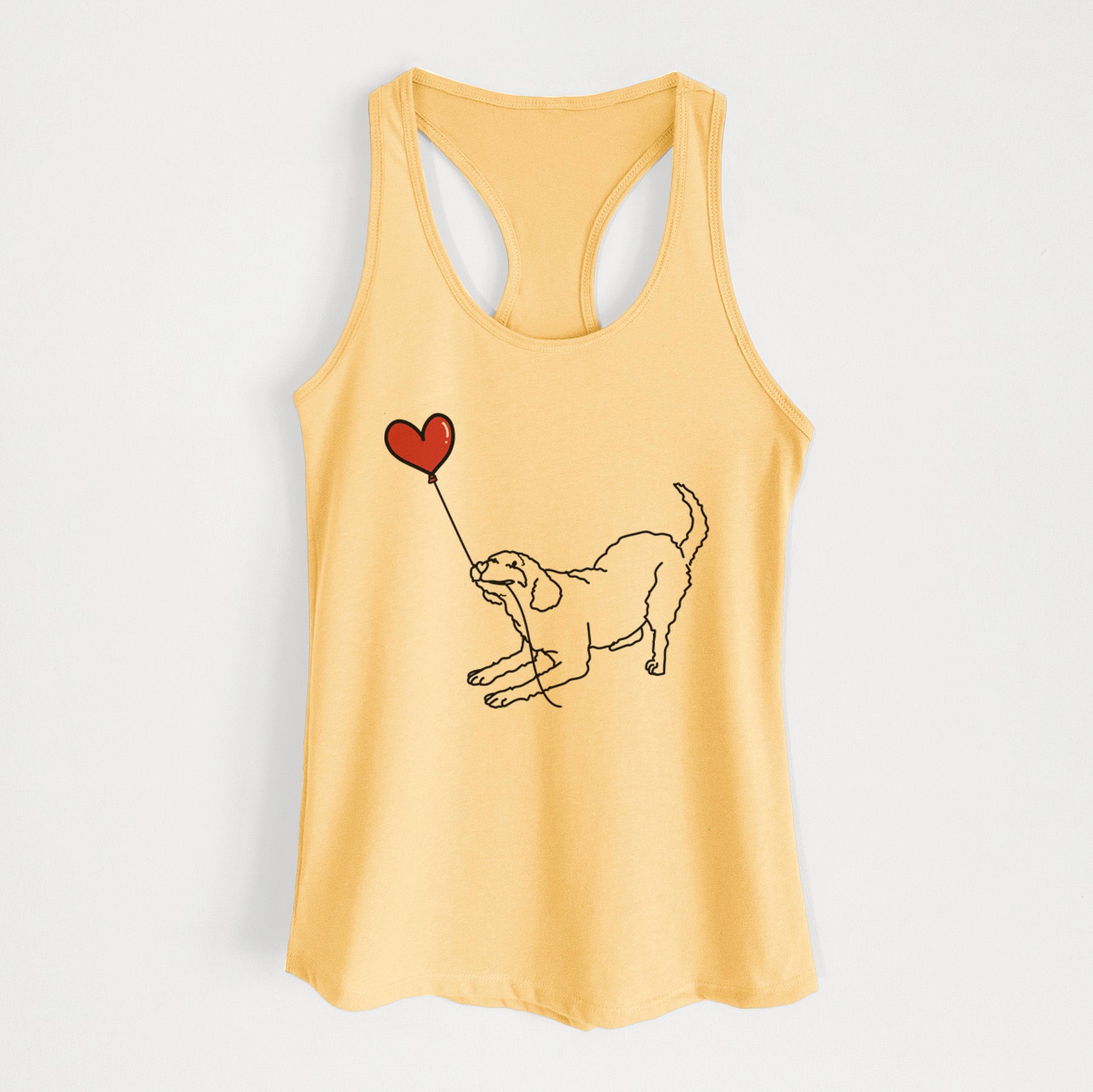 Labradoodle Heart String - Women's Racerback Tanktop