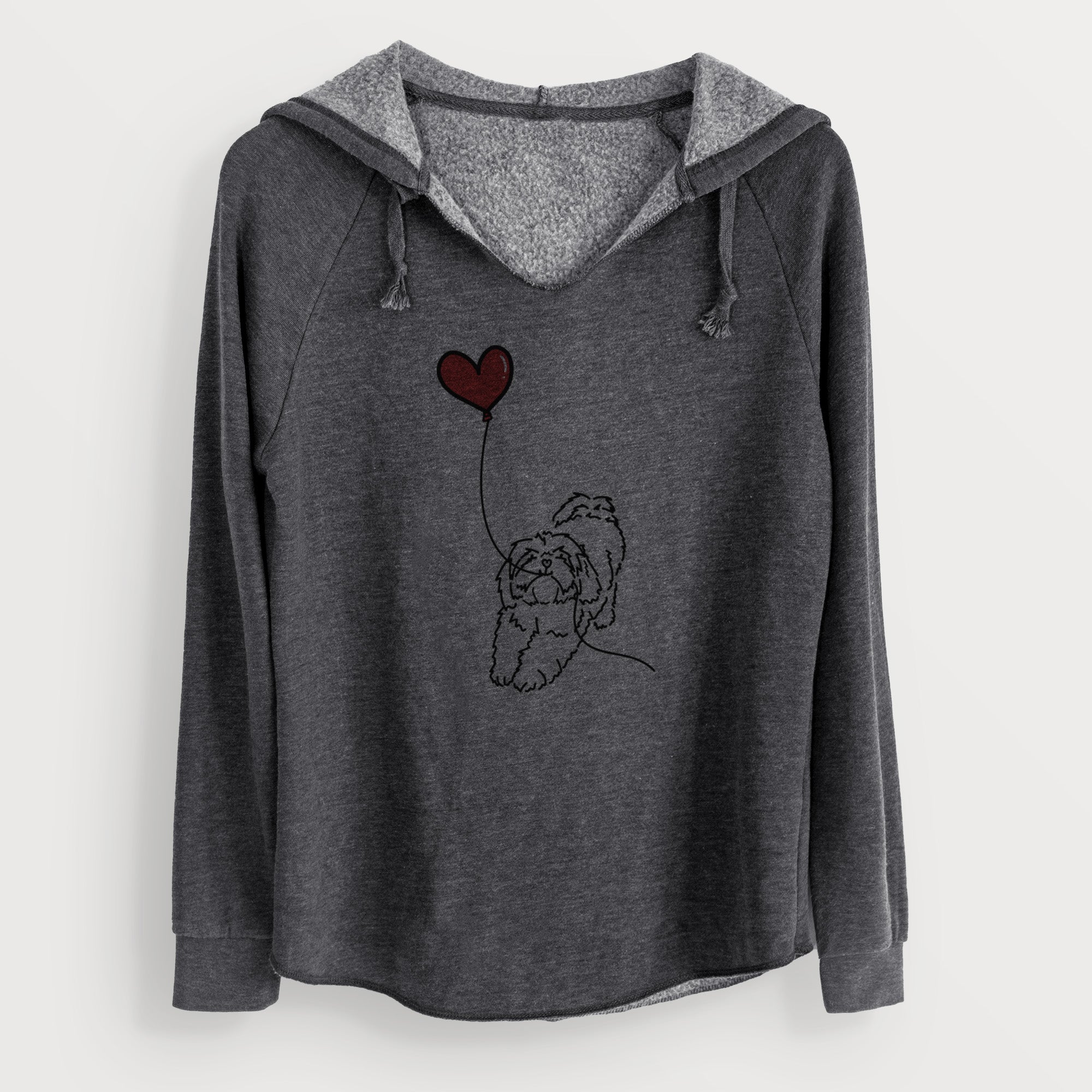 Lhasa Apso Heart String - Cali Wave Hooded Sweatshirt