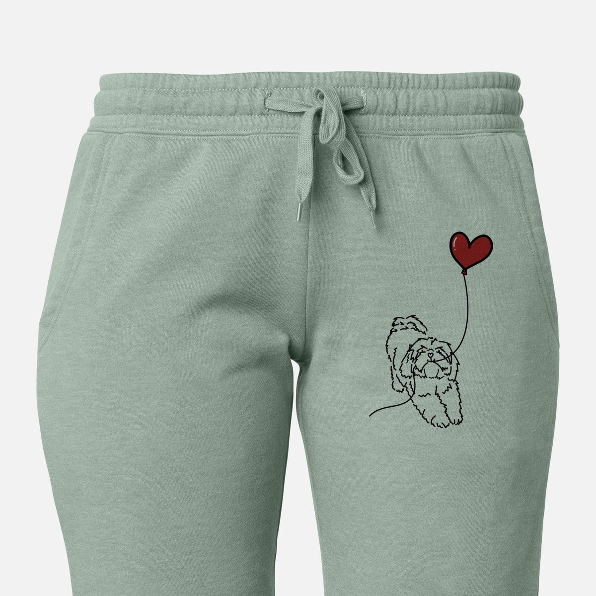 Lhasa Apso Heart String - Women&#39;s Cali Wave Joggers