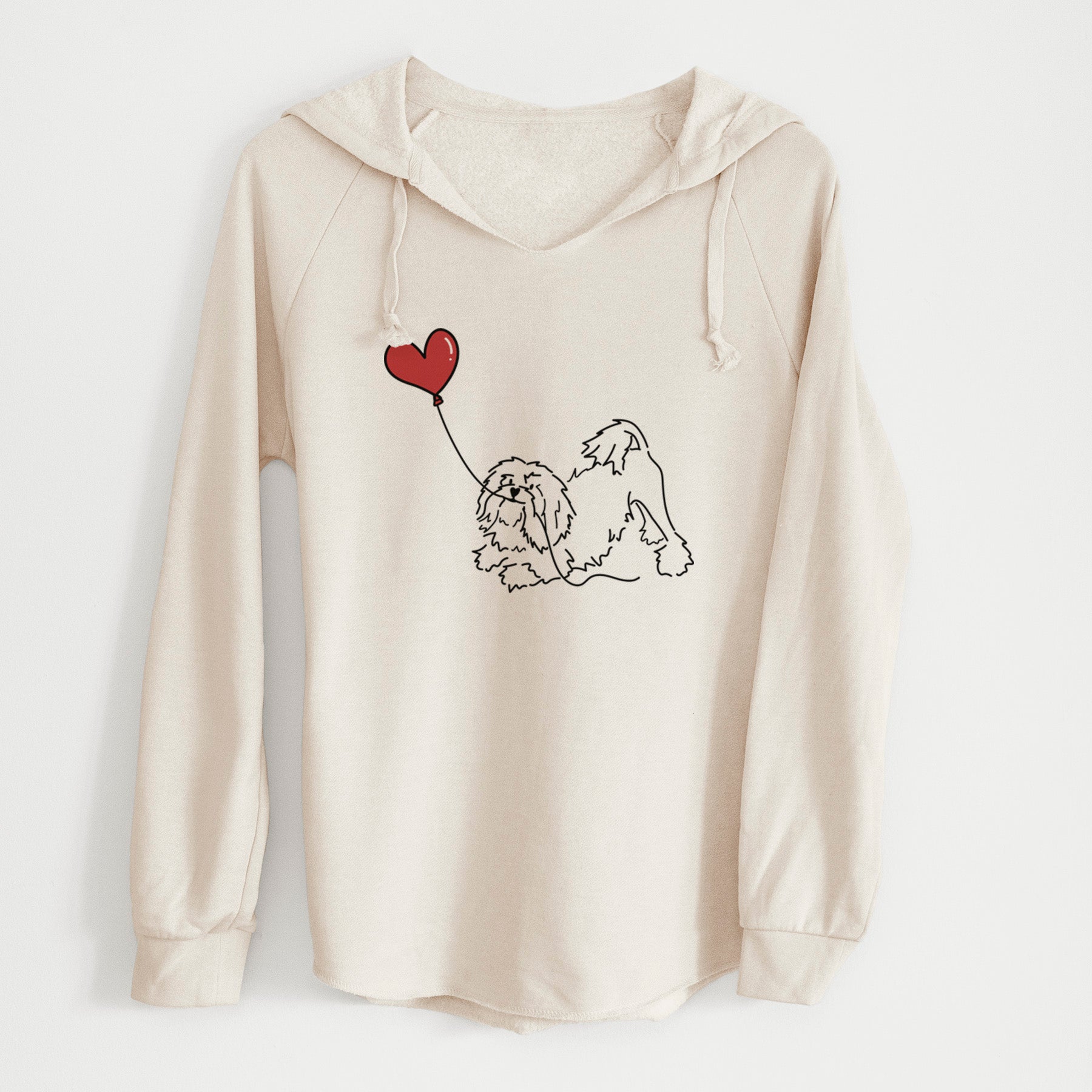 Lowchen Heart String - Cali Wave Hooded Sweatshirt