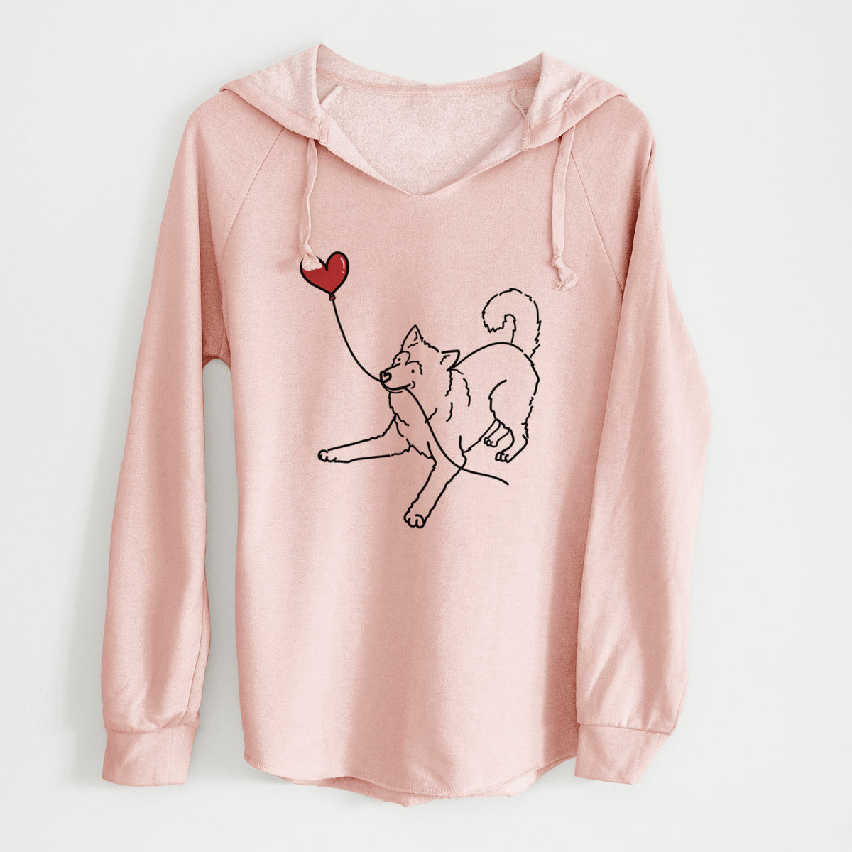 Alaskan Malamute Heart String - Cali Wave Hooded Sweatshirt