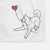 Alaskan Malamute Heart String -  Decorative Hand Towel