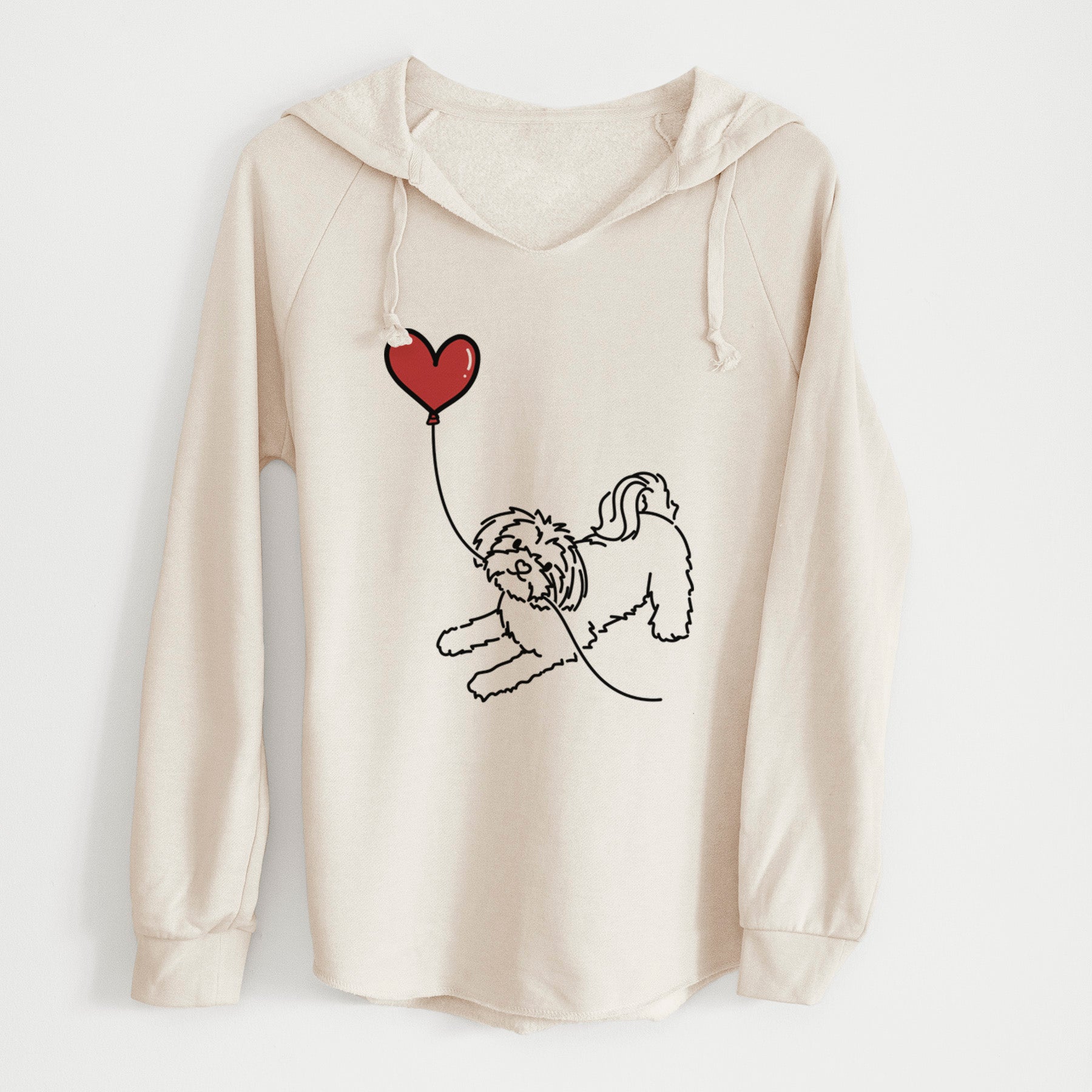 Maltese Heart String - Cali Wave Hooded Sweatshirt