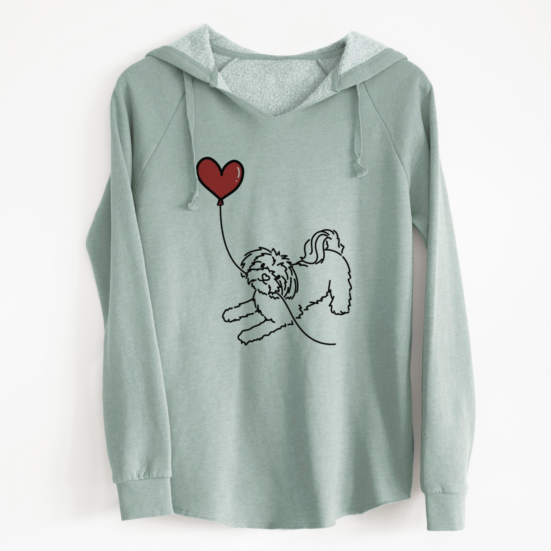 Maltese Heart String - Cali Wave Hooded Sweatshirt