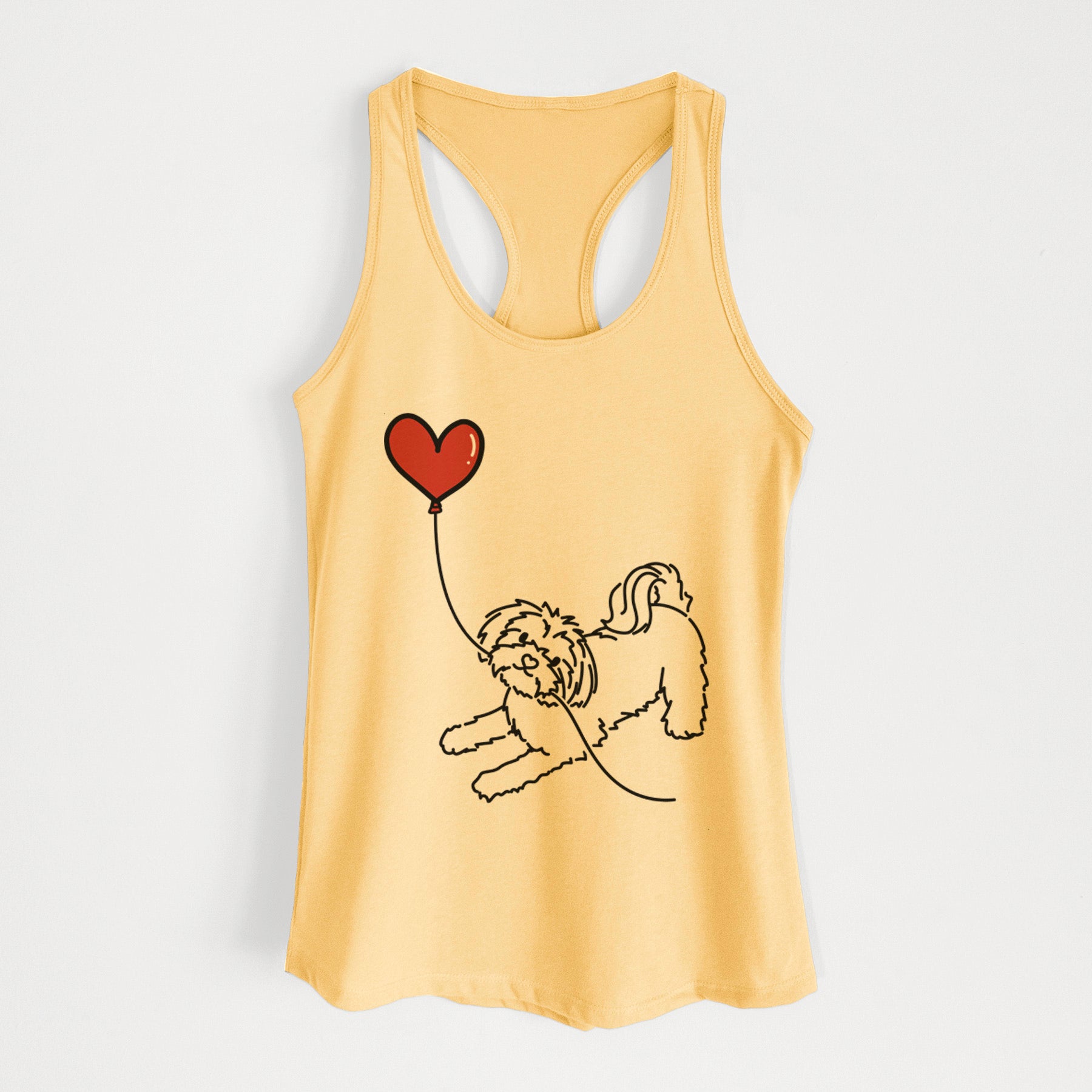 Maltese Heart String - Women's Racerback Tanktop