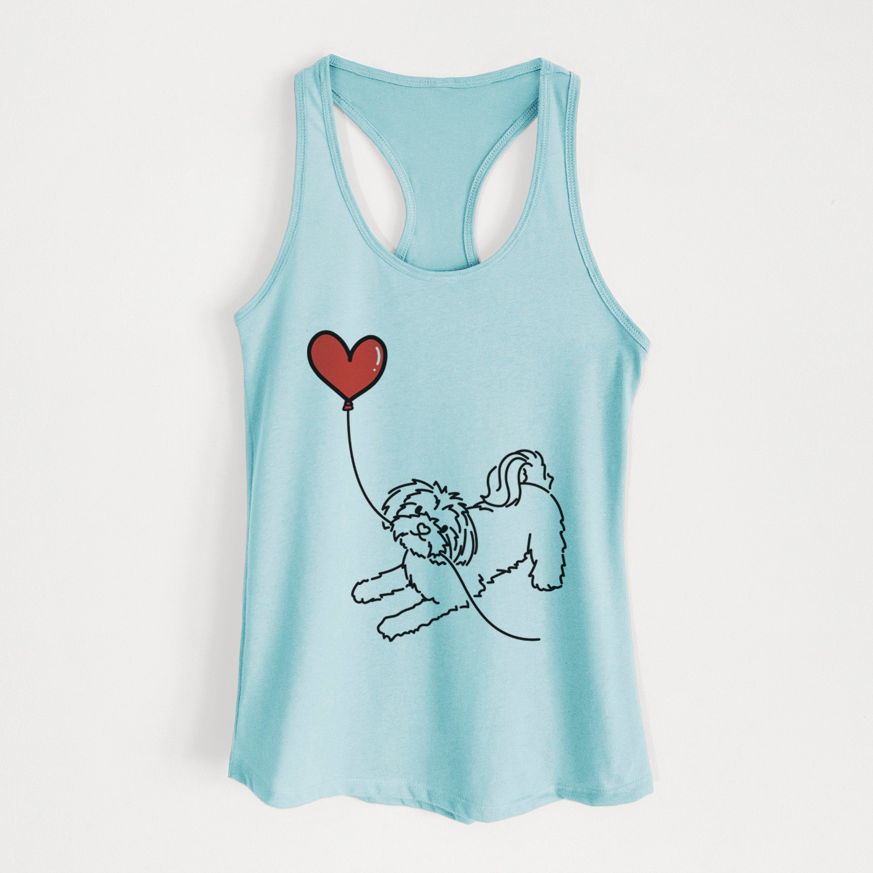 Maltese Heart String - Women's Racerback Tanktop