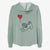 Maltese Heart String- Women's Cali Wave Zip-Up Sweatshirt