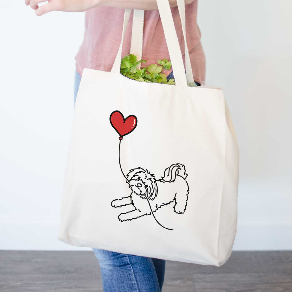 Maltese Heart String- Tote Bag