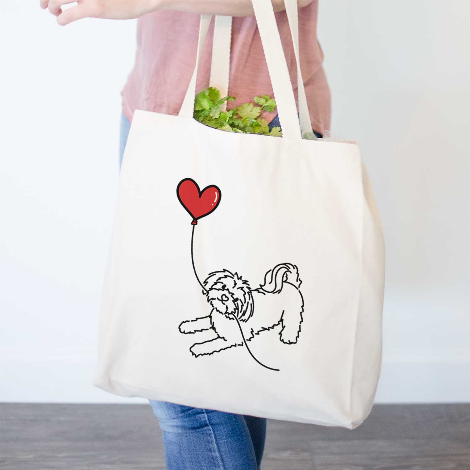Maltese Heart String- Tote Bag