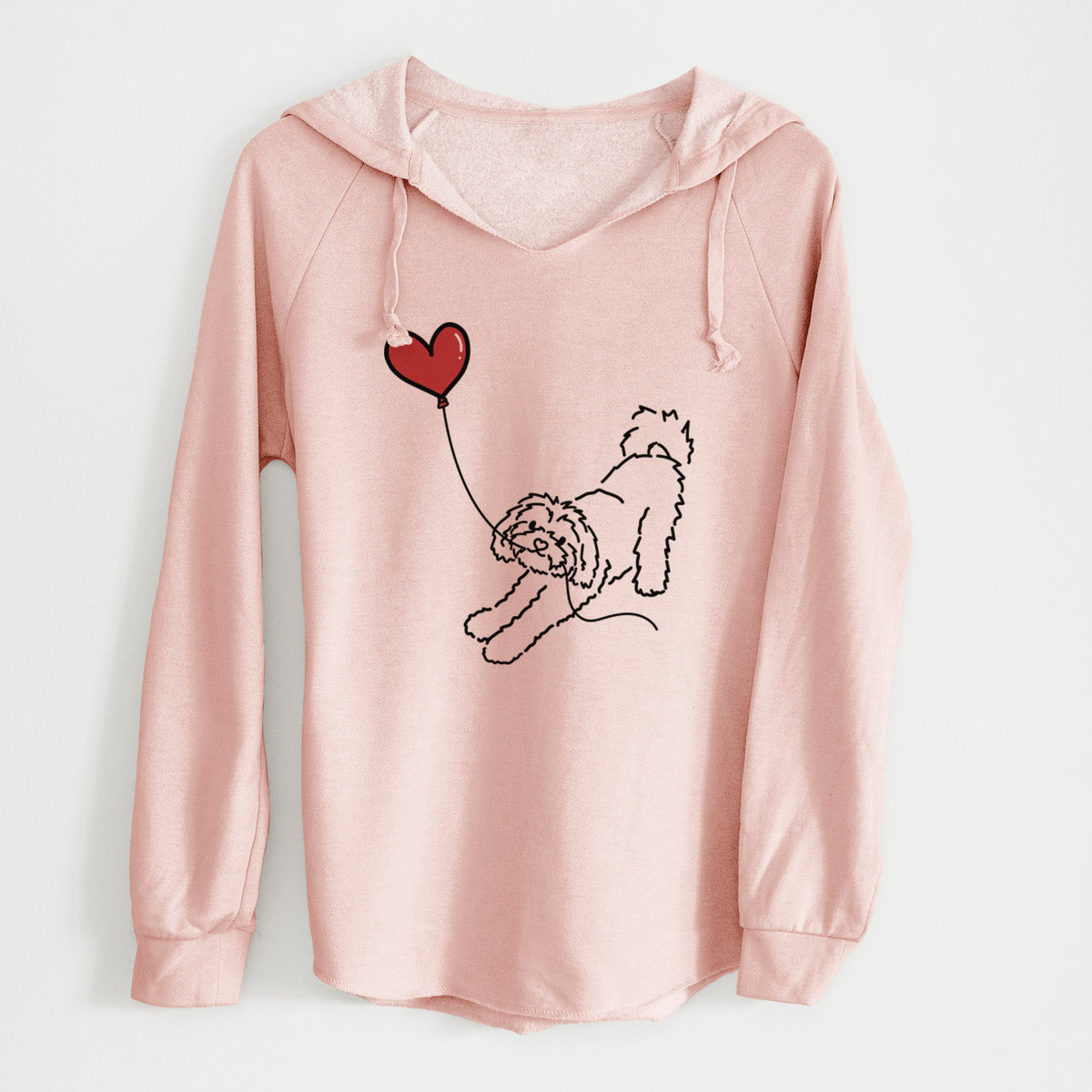 Maltipoo Heart String - Cali Wave Hooded Sweatshirt