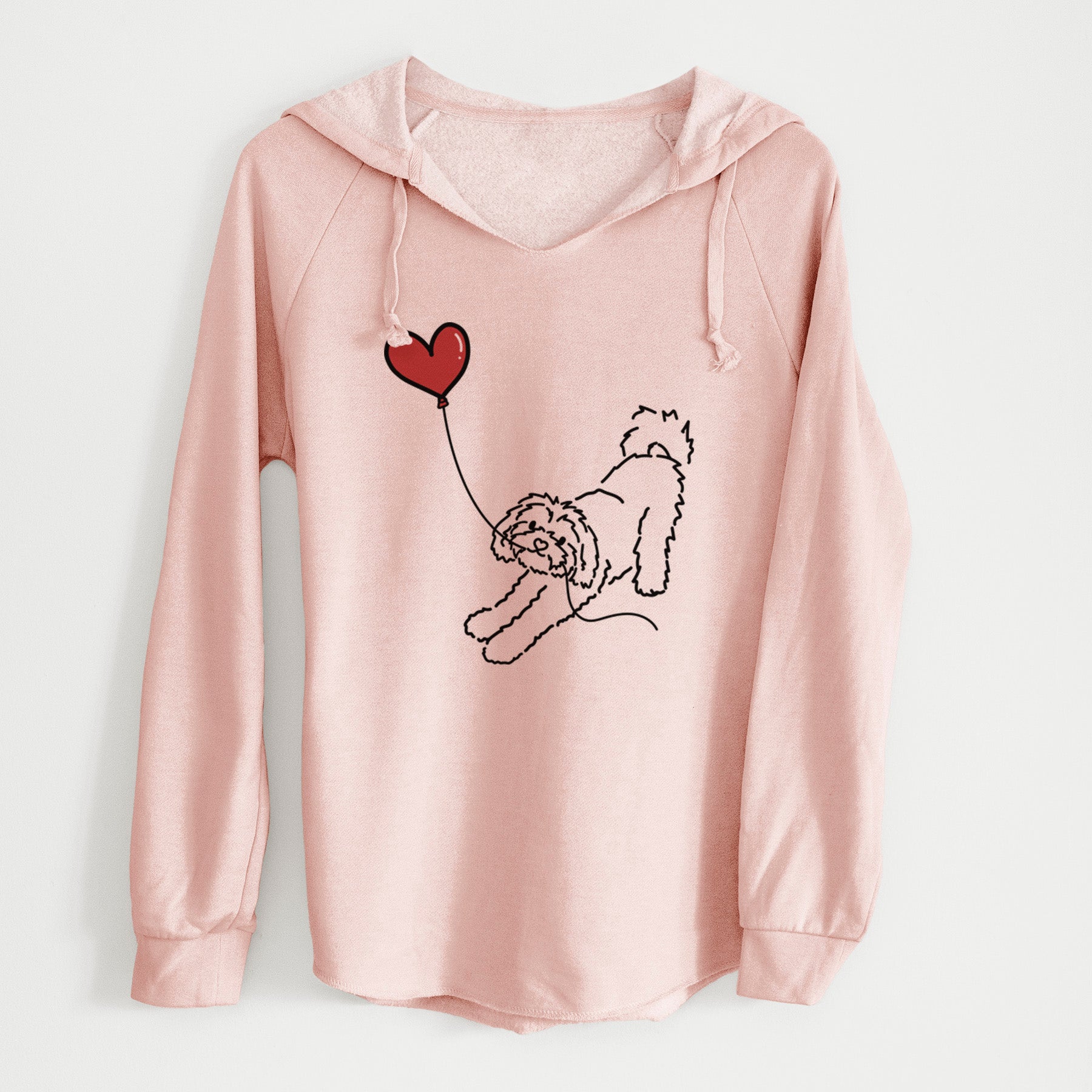 Maltipoo Heart String - Cali Wave Hooded Sweatshirt