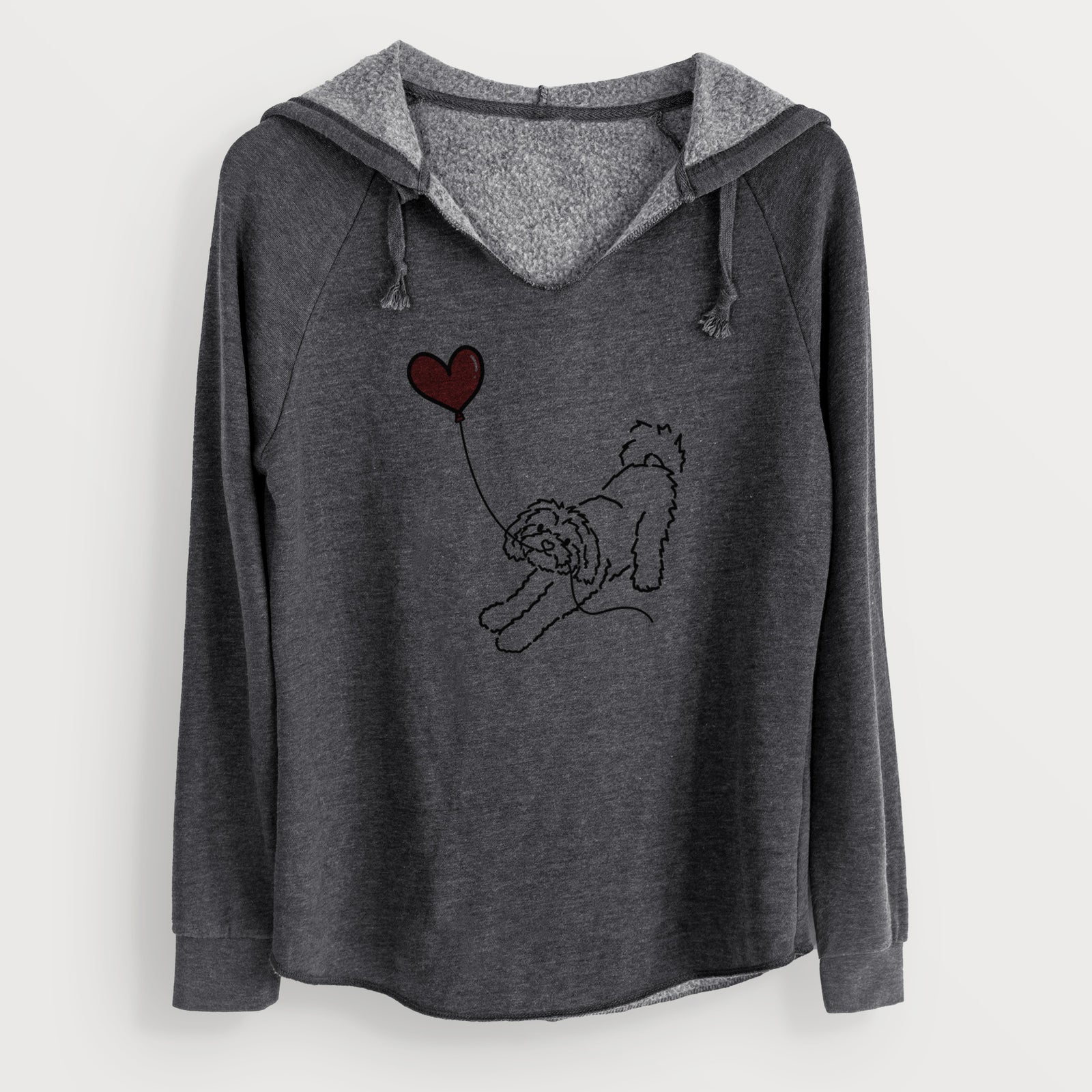 Maltipoo Heart String - Cali Wave Hooded Sweatshirt