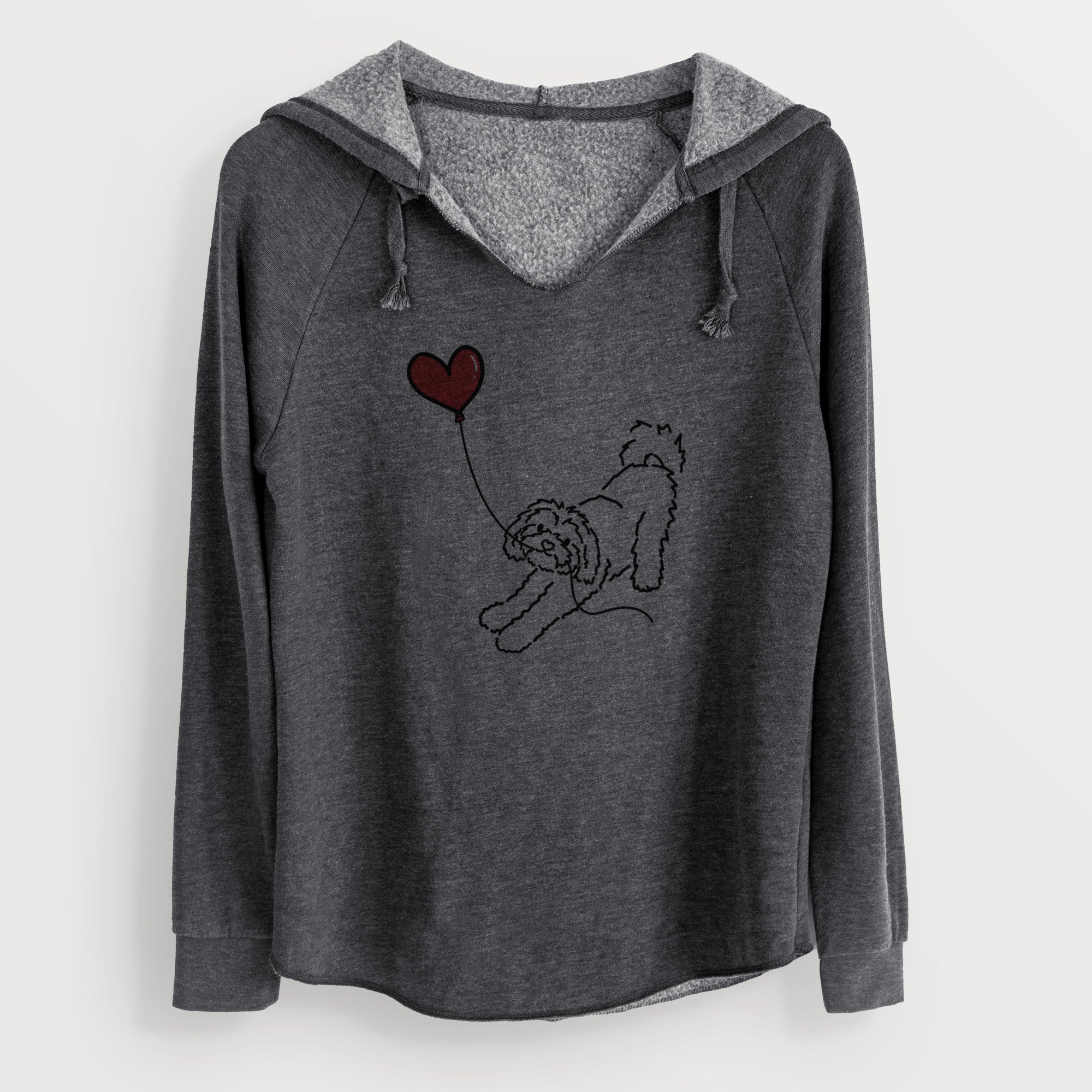Maltipoo Heart String - Cali Wave Hooded Sweatshirt