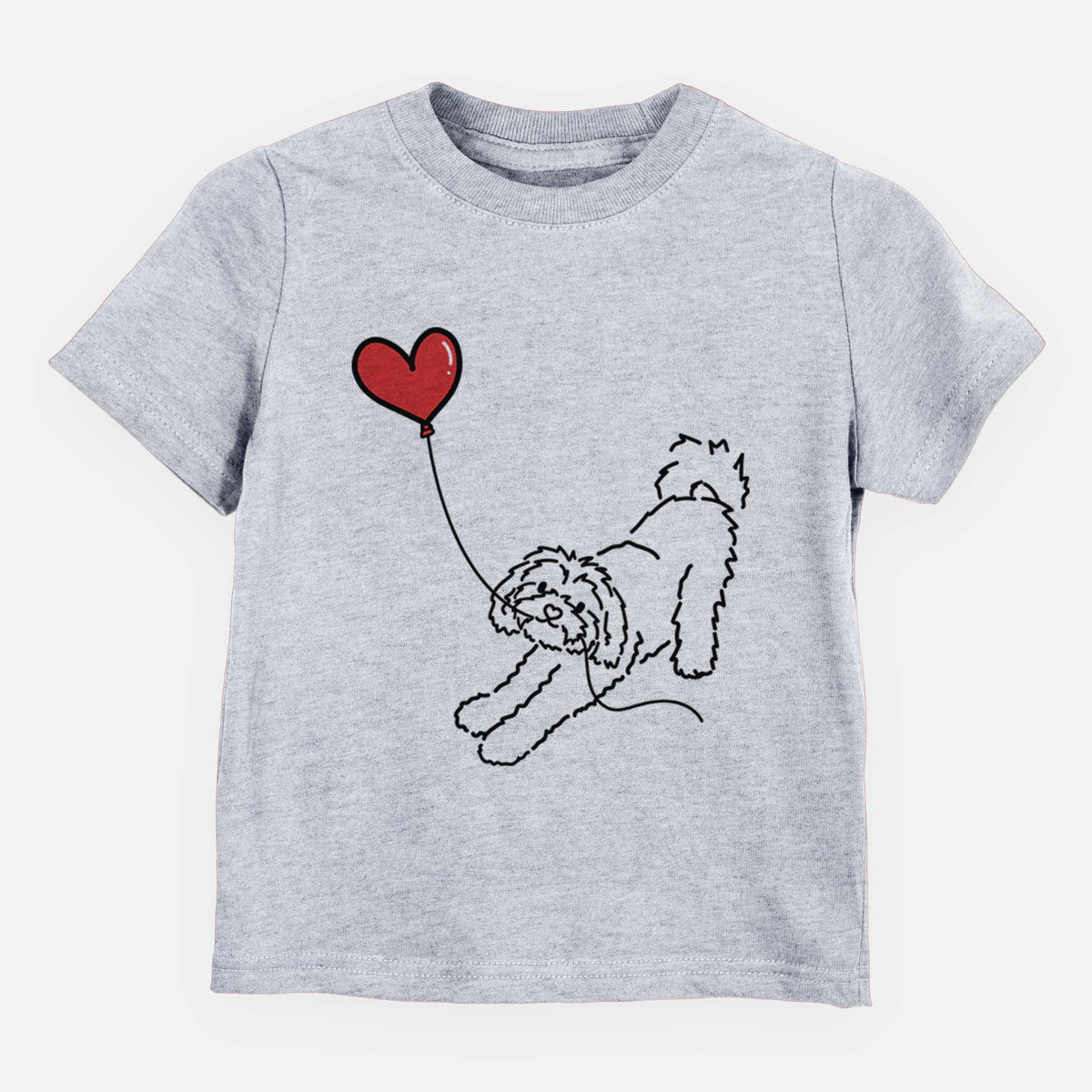 Maltipoo Heart String - Kids/Youth/Toddler Shirt