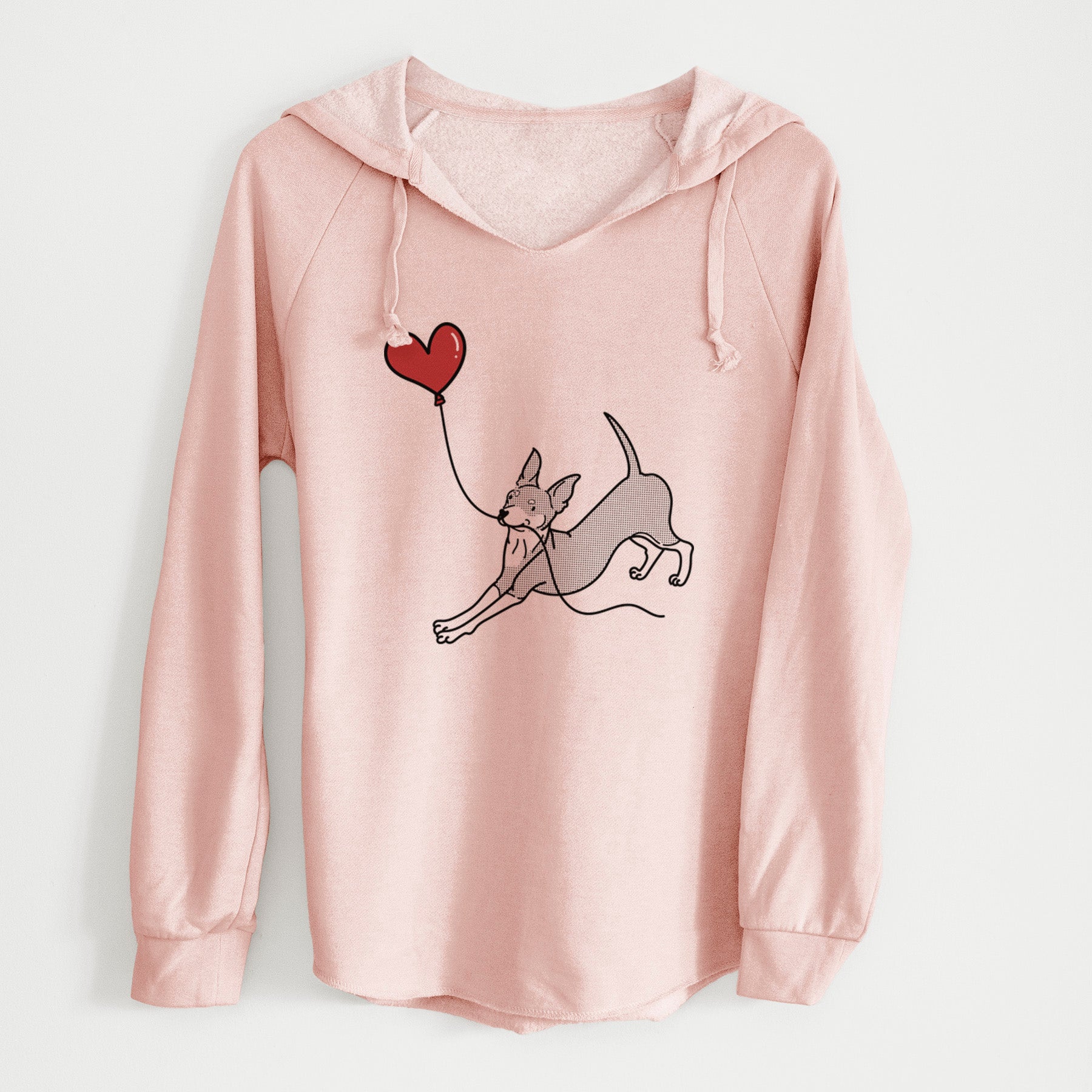 Mini Pinscher Heart String - Cali Wave Hooded Sweatshirt