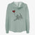 Mini Pinscher Heart String- Women's Cali Wave Zip-Up Sweatshirt