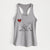 Mini Poodle Heart String - Women's Racerback Tanktop